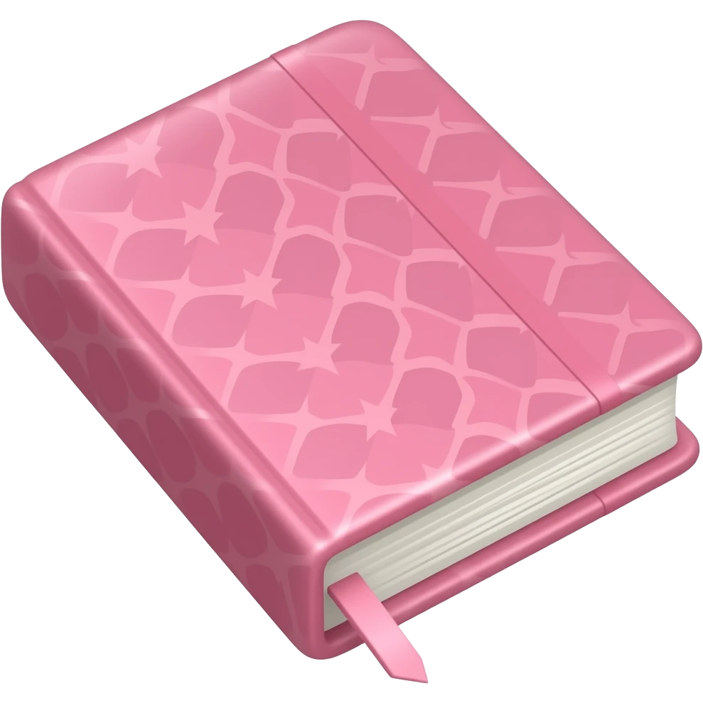 Create a pink book journal emoji