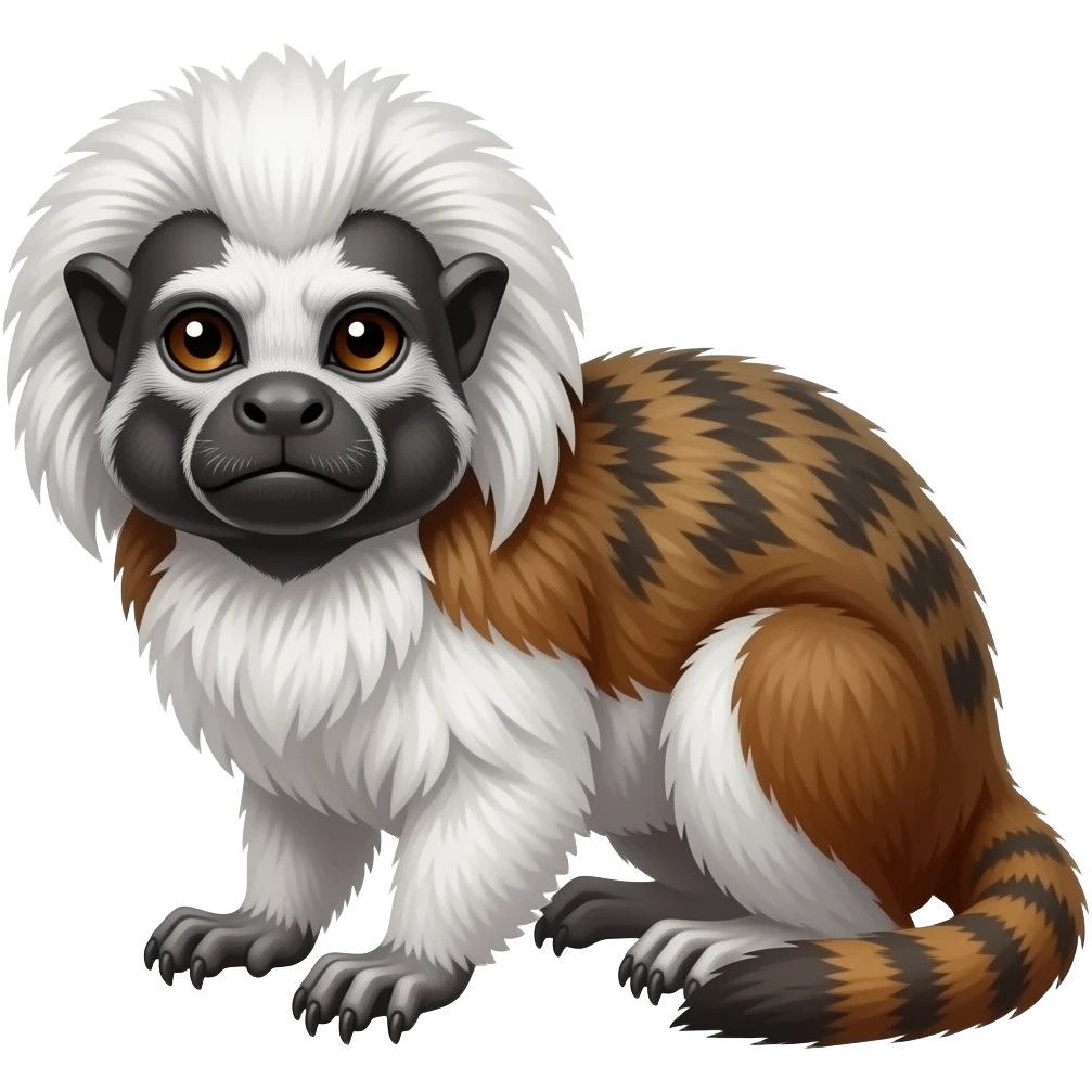 Cotton-top-Tamarin-Weasel-Mustelid-Hybrid emoji