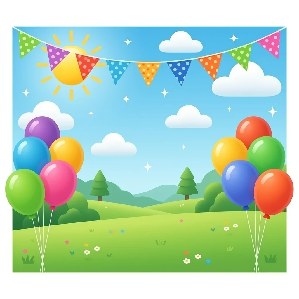 Backdrop for party’s emoji