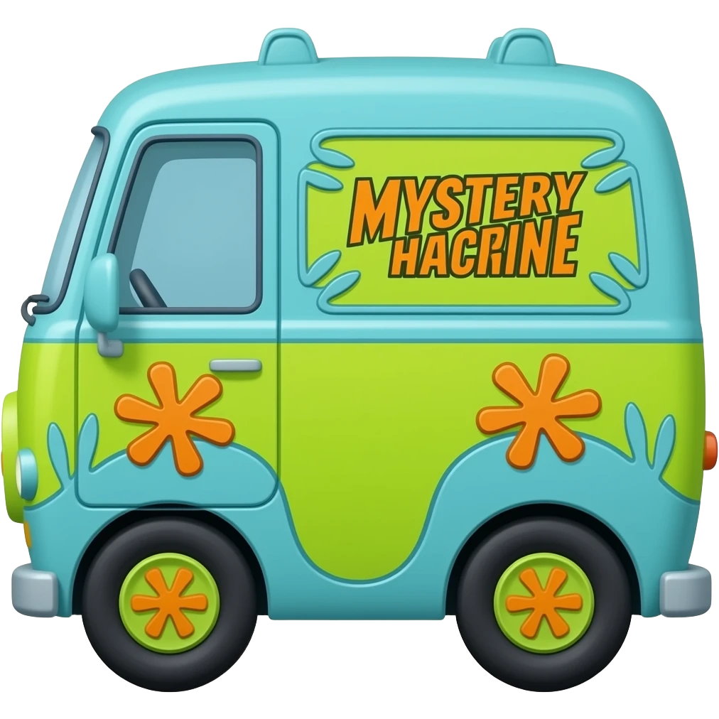 the Scooby doo mystery machine emoji