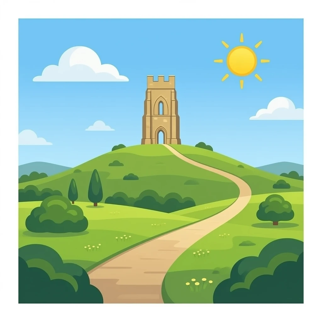 Glastonbury Tor emoji