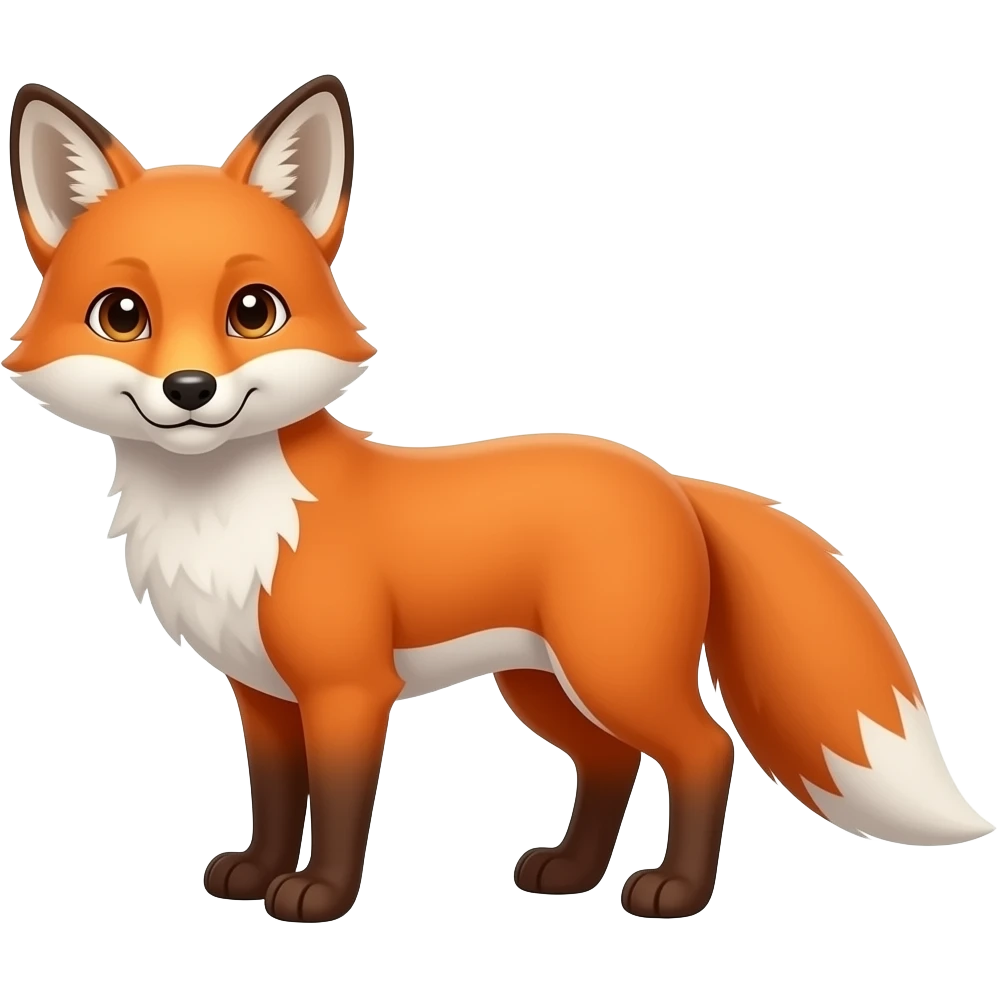 a fox is under the sun emoji