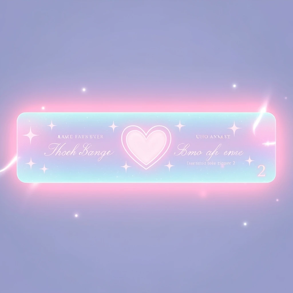 pastel emo banner with a heart accent, cute, expressive, minimal, variation 2 emoji