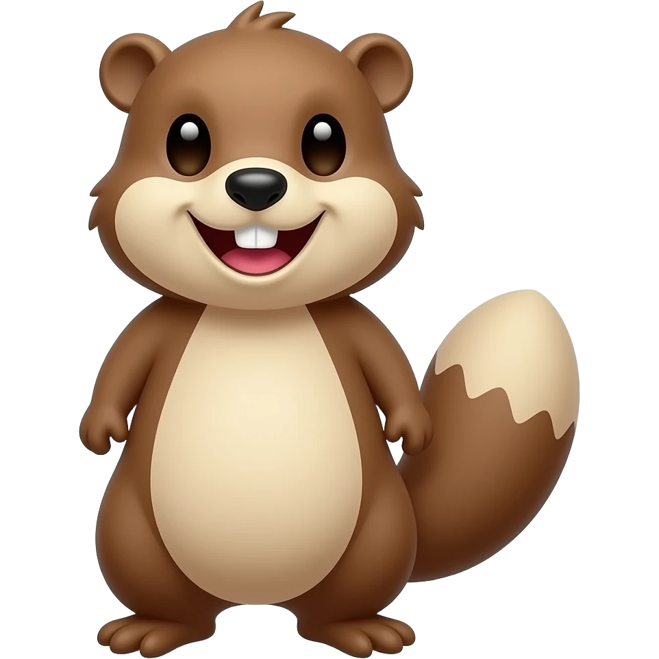 Happy goLang mascote emoji