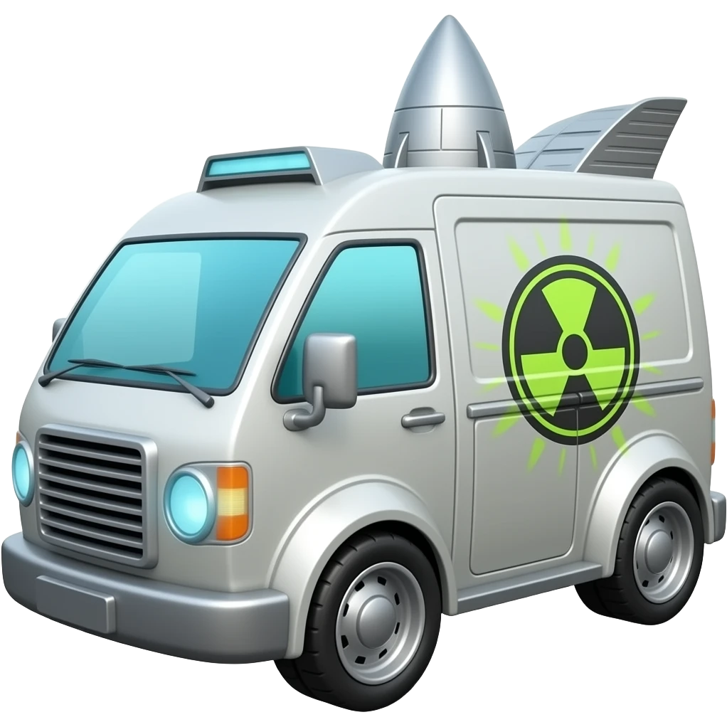 futuristic rocket powered toxic van emoji