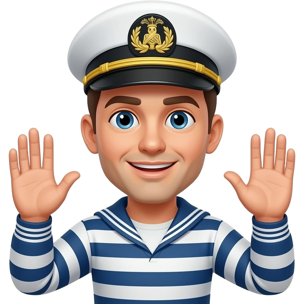 Marine with his hands up saying make it make sense emoji