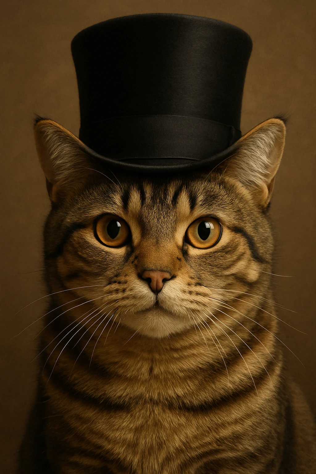 cat wearing a tophat emoji
