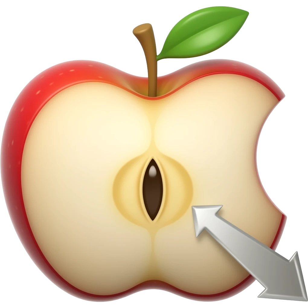 Arrow like apple emoji emoji