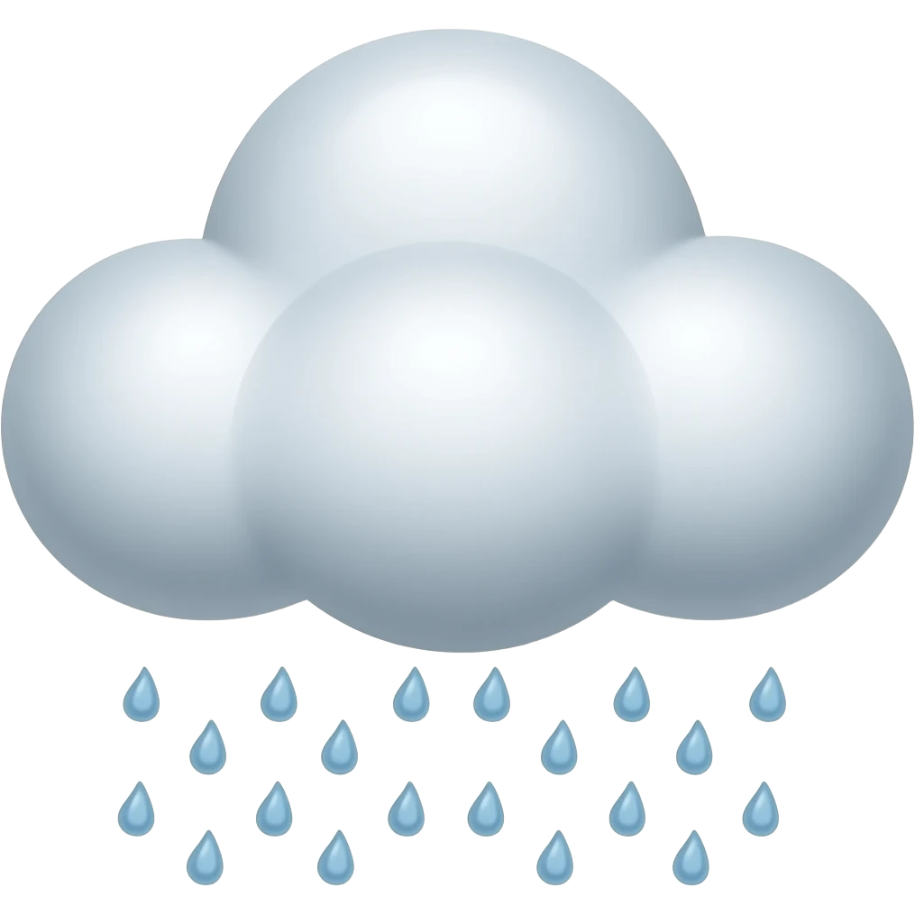 Cloud with Rain emoji