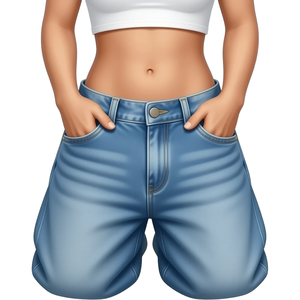 sagging pants emoji, baggy jeans low rise, street style icon emoji