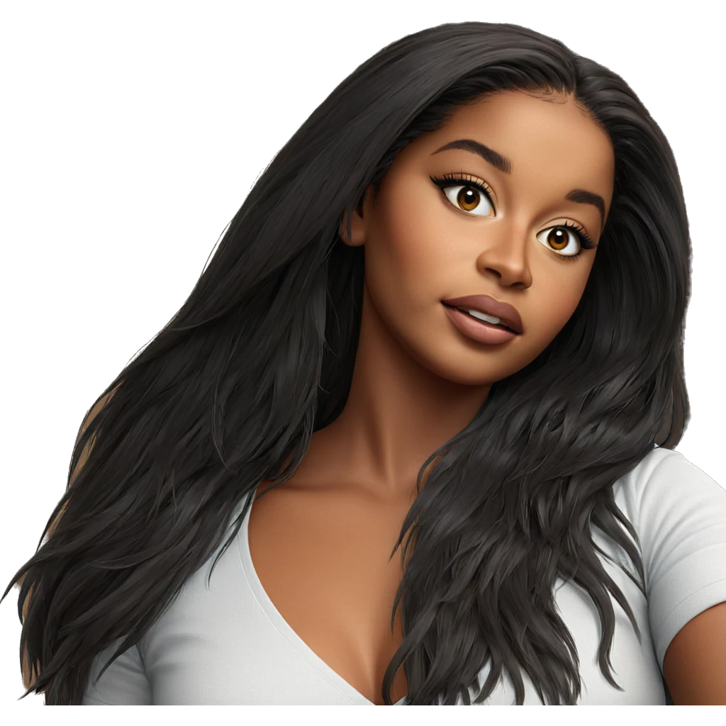 realistic portrait of girl emoji