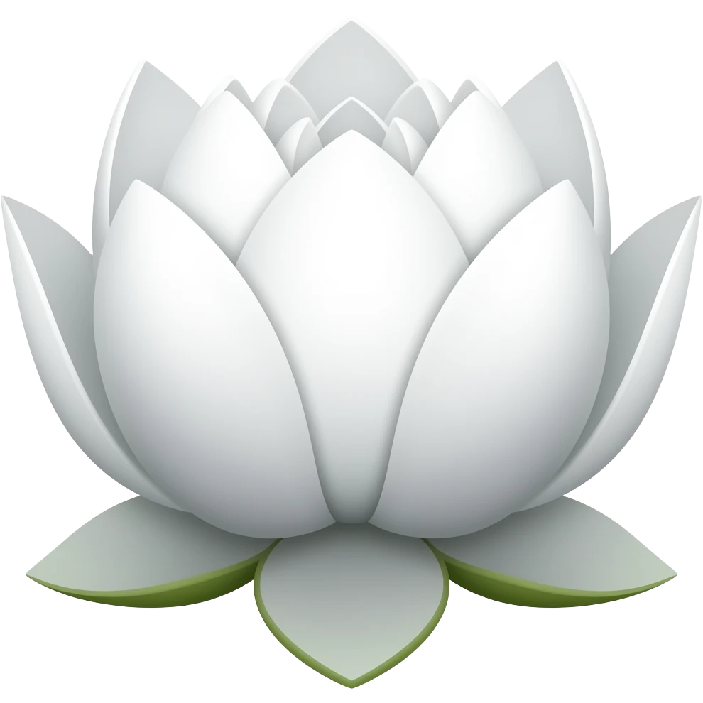 White lotus emoji
