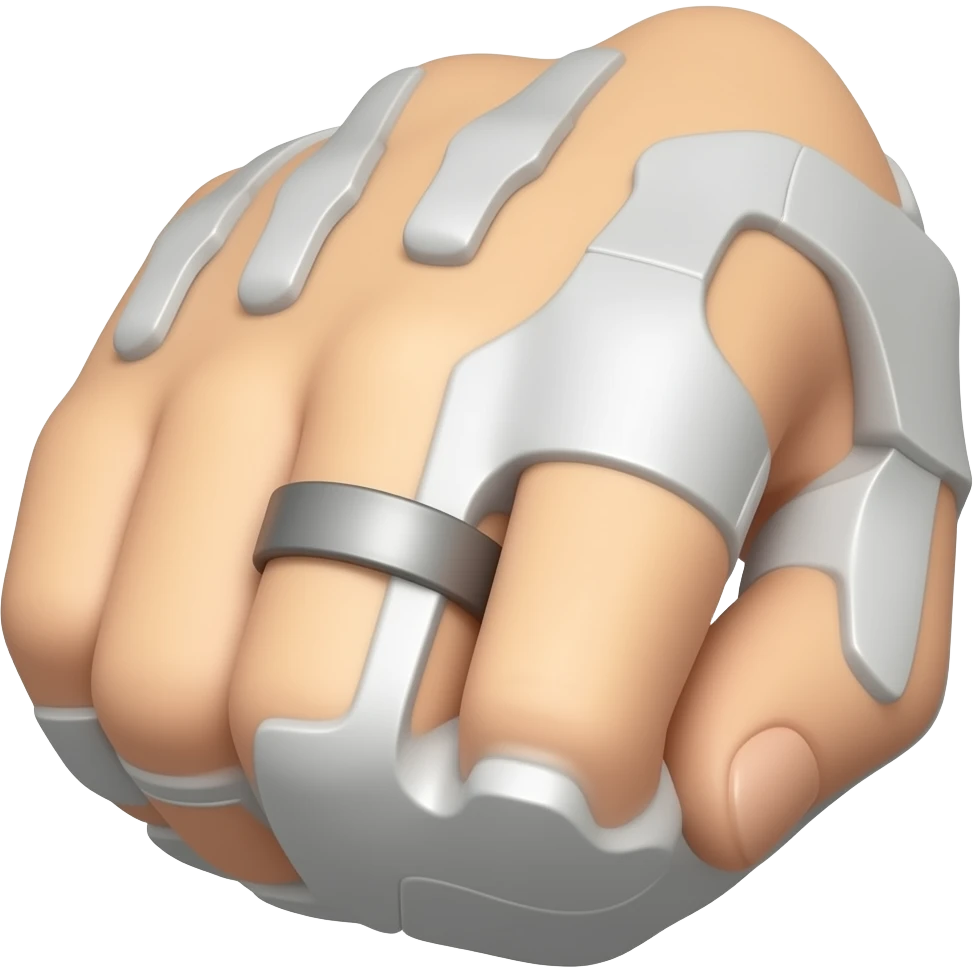 silver ring splint for hypermobile hands emoji
