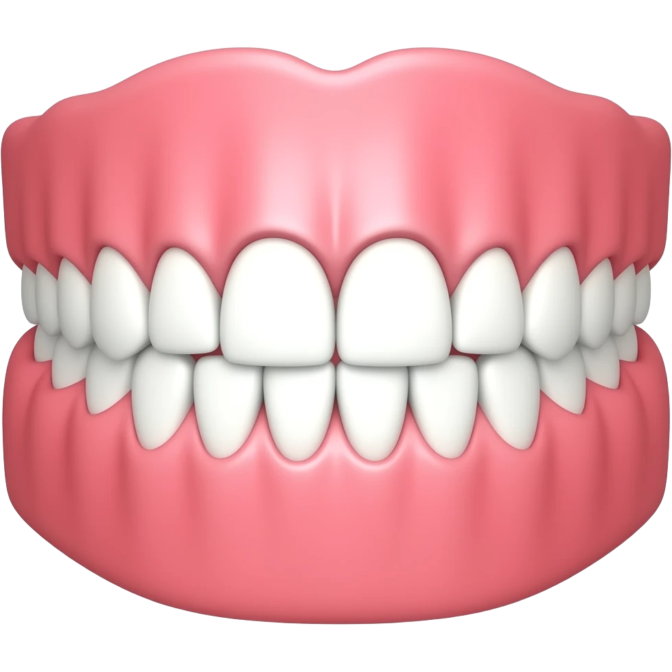 Mond vol tanden emoji