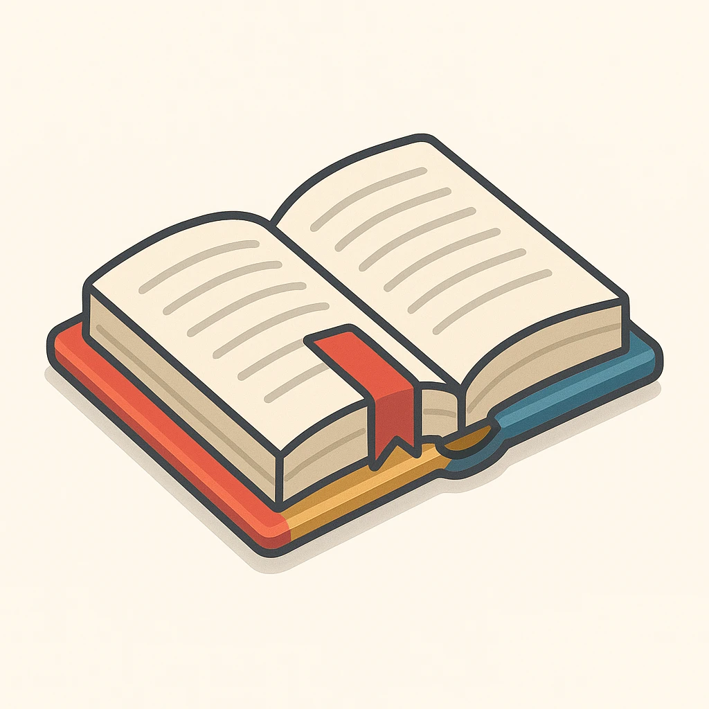 open book 2D isometric style emoji
