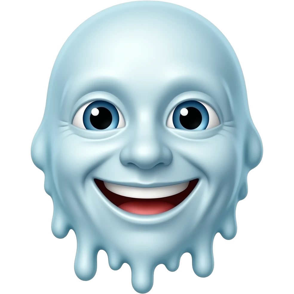 melting face but is a smiling face emoji