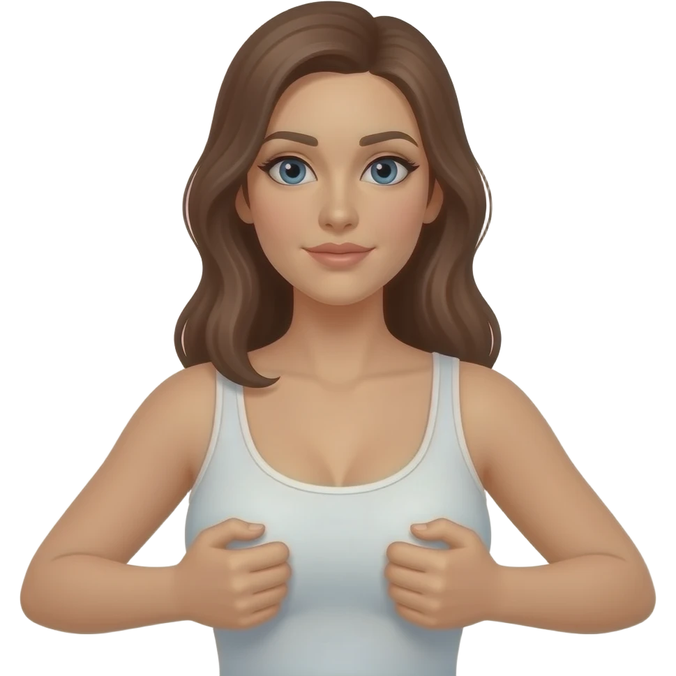 Boobs squeeze emoji