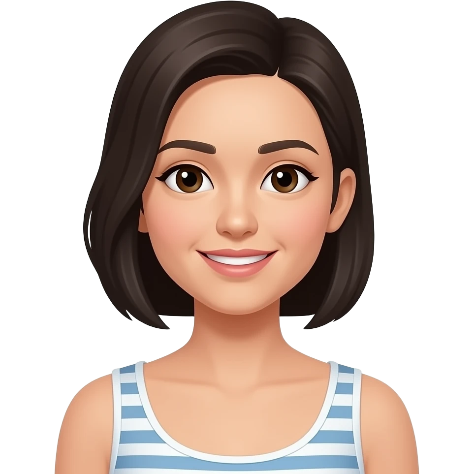body flat-chested asian woman emoji