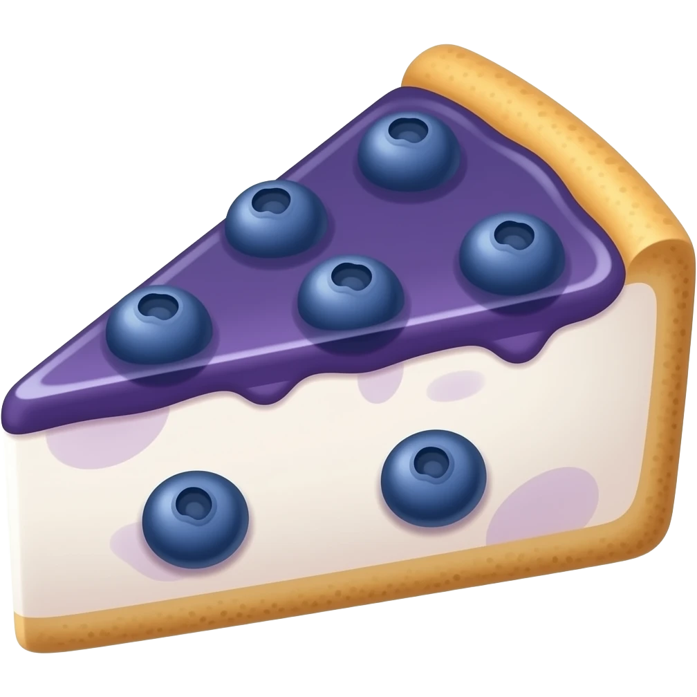 Blueberry cheesecake emoji