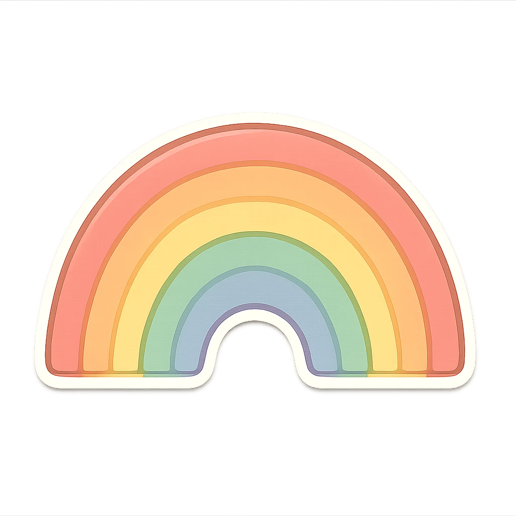 一道弯弯的彩虹 emoji