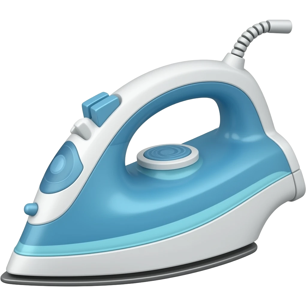 Ferro de passar roupa emoji