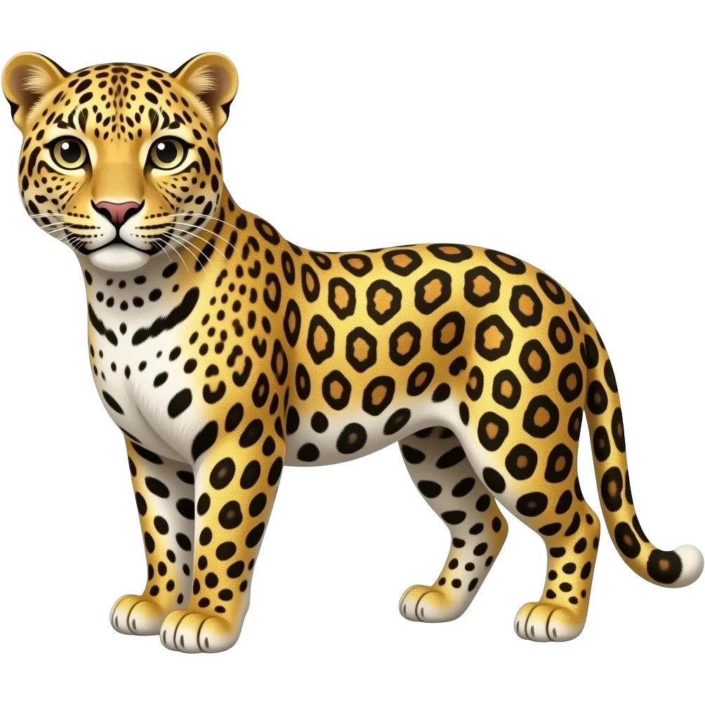 Léopard pailletté emoji