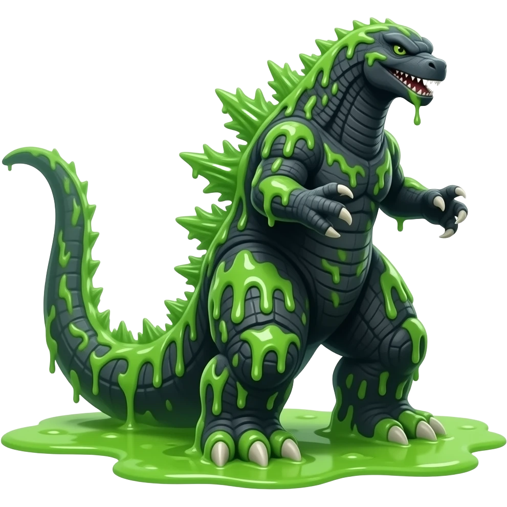 Create a toxic his body toxic liquid godzilla  more  toxic liquid emoji