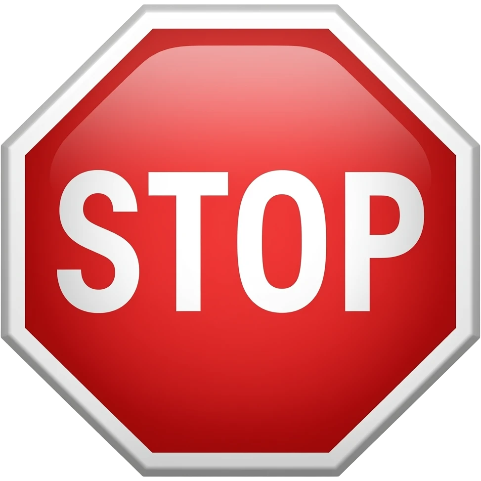 Stop sign emoji