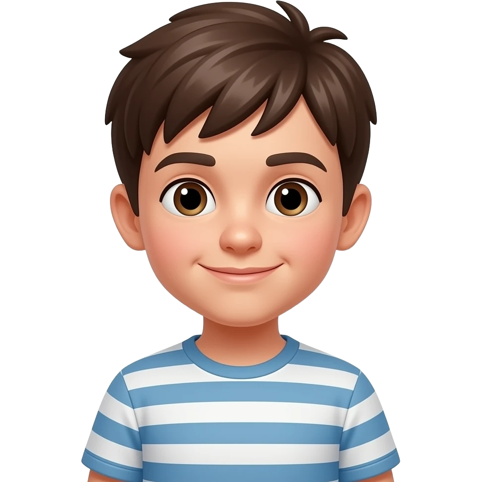 boy with stripes emoji