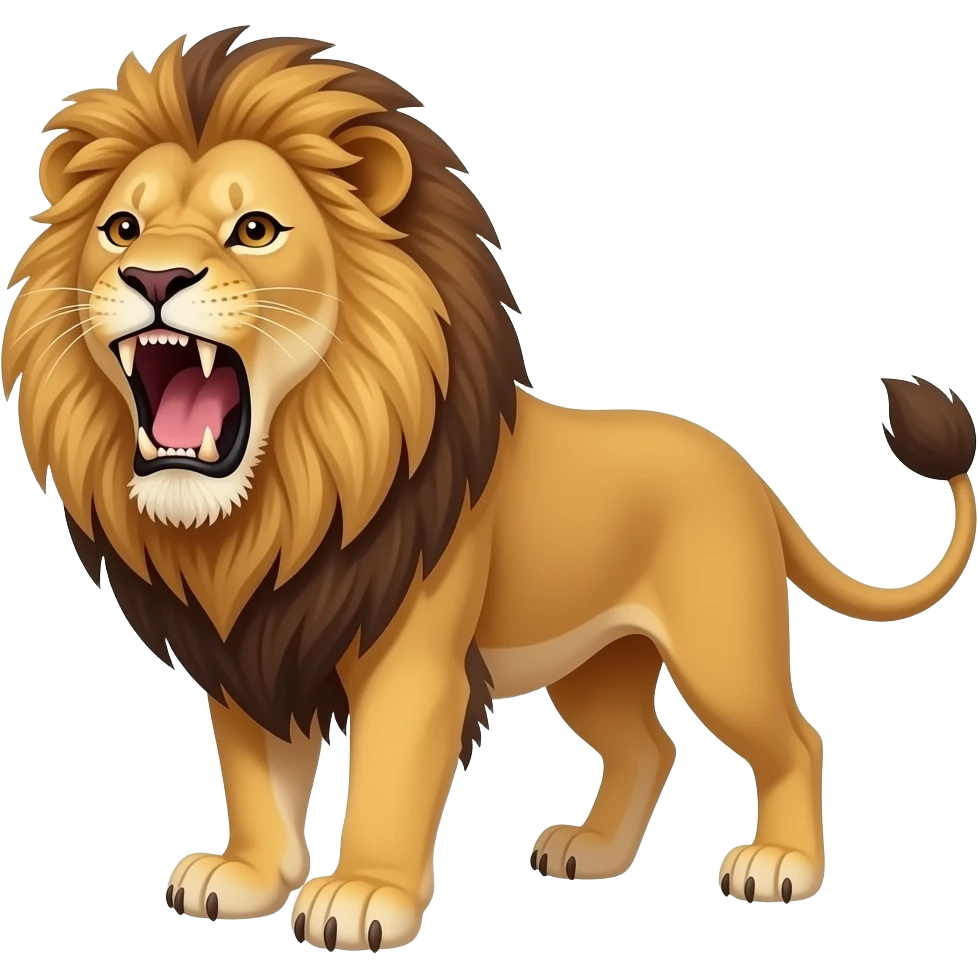 Lion roaring emoji