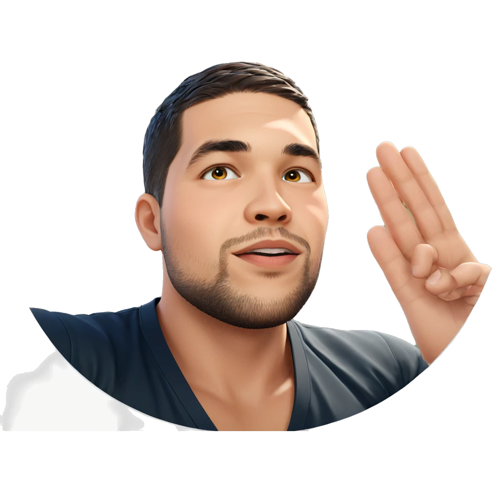 portrait of a bearded boy emoji