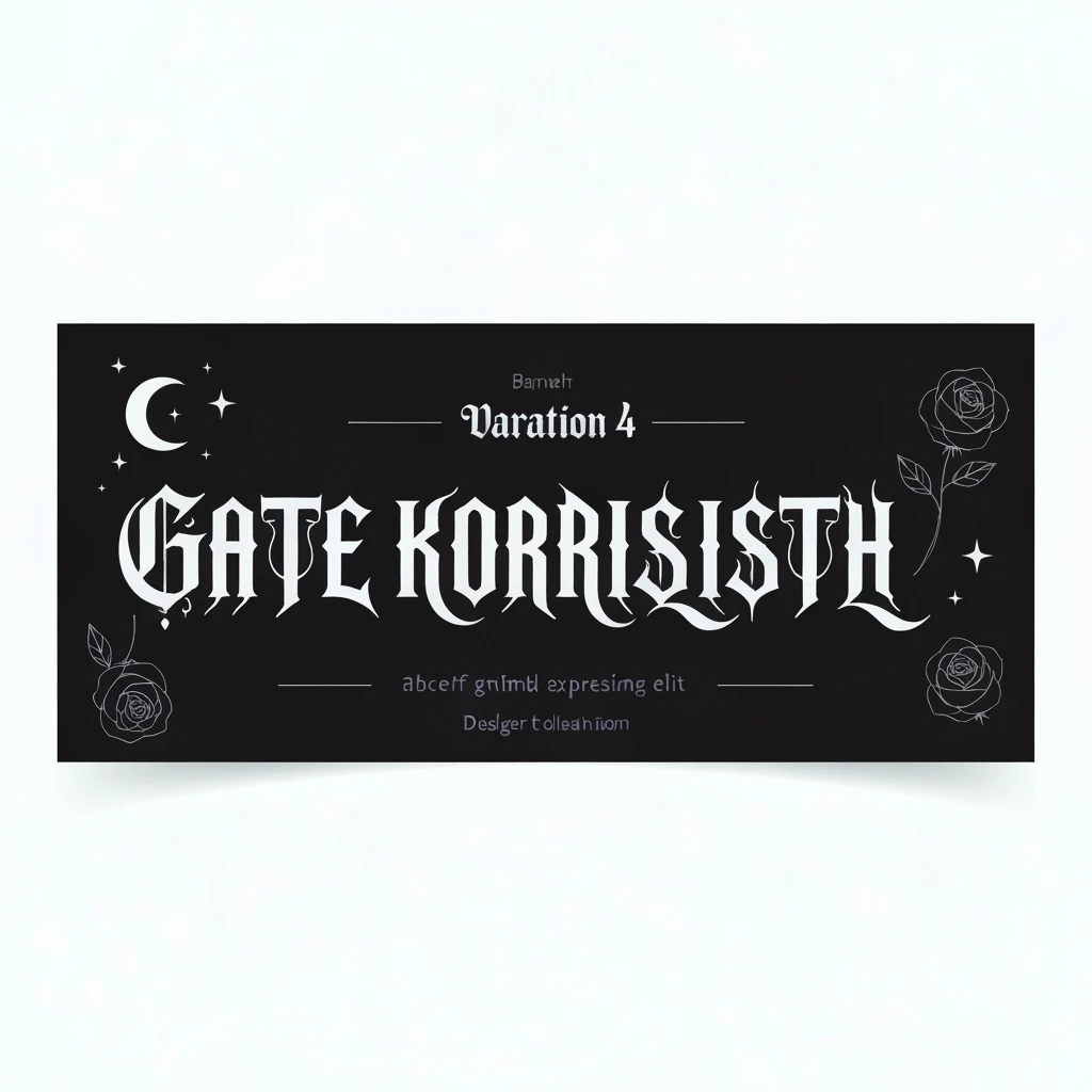 goth banner, cute, expressive, minimal, variation 4 emoji