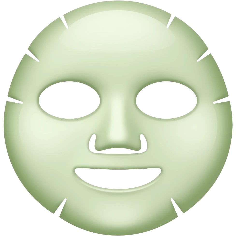 skincare mask emoji