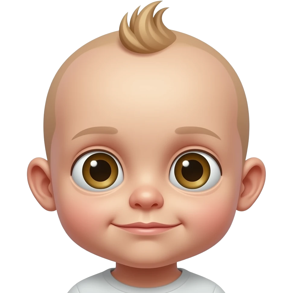 draw a malformed baby emoji