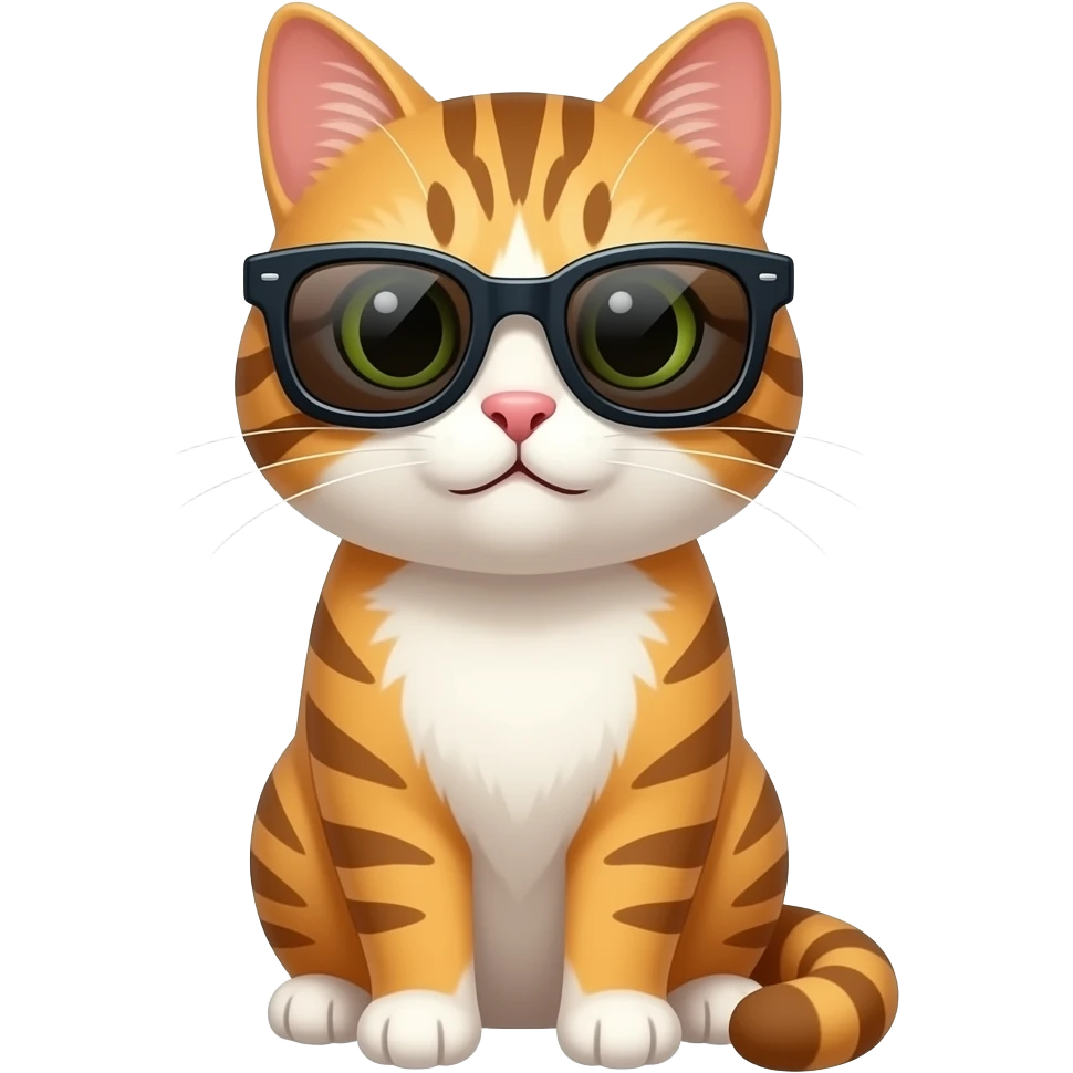 Cat wearing sunglasses emoji