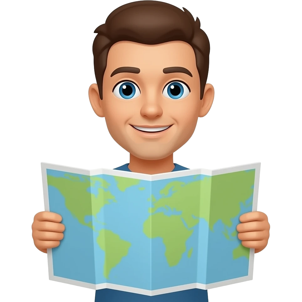 Com mapa na mão emoji