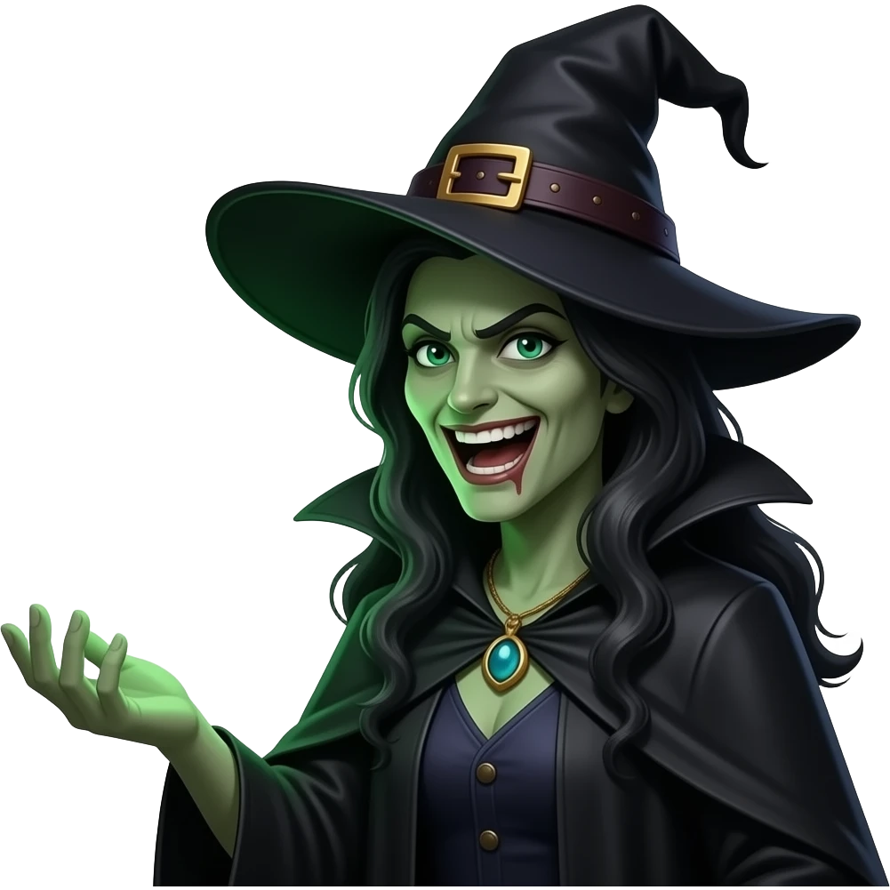 A dark sorcerer’s witch, disgusting expression, hand holding a WhatsApp logo burning with green magical flames. A liquid creams. Cinematic lighting, high-contrast emoji emoji