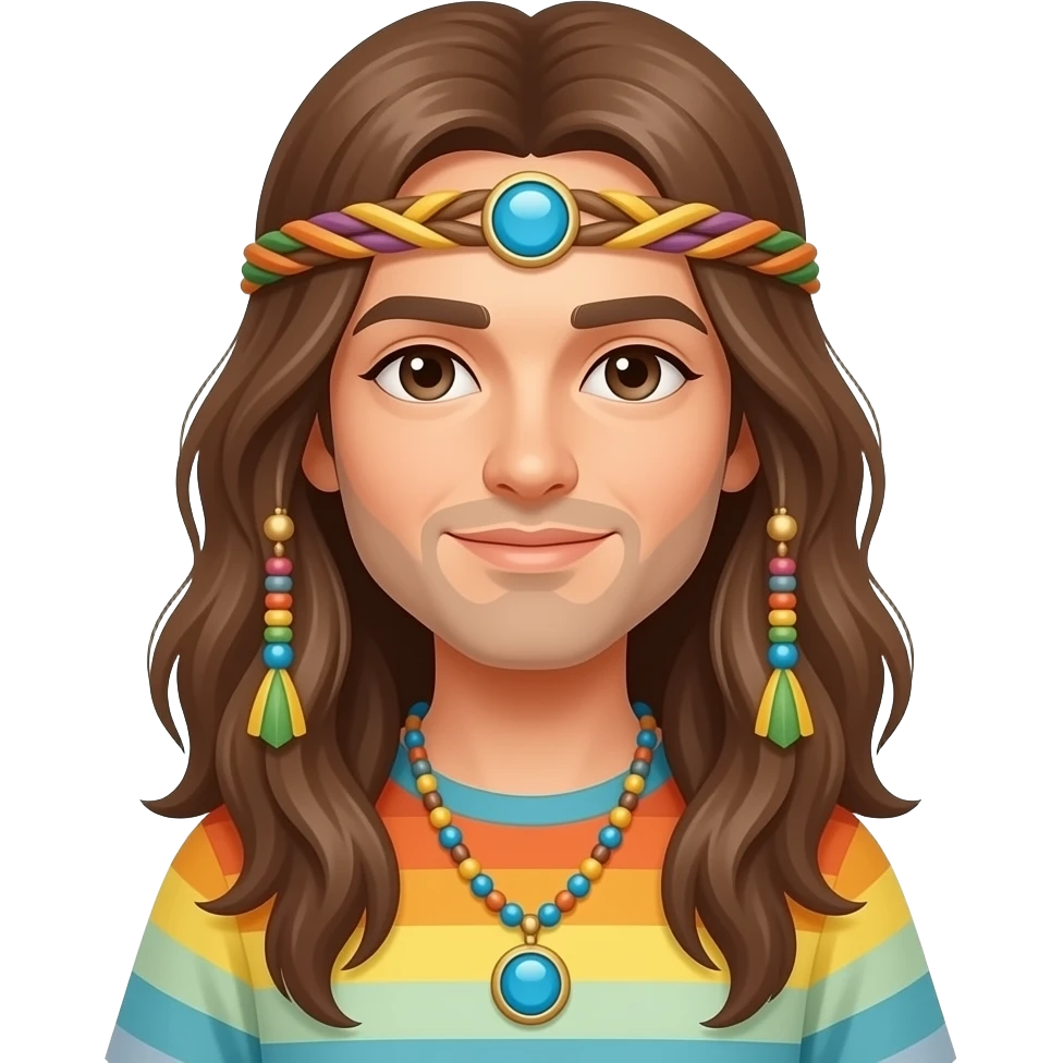 relaxed hippie emoji