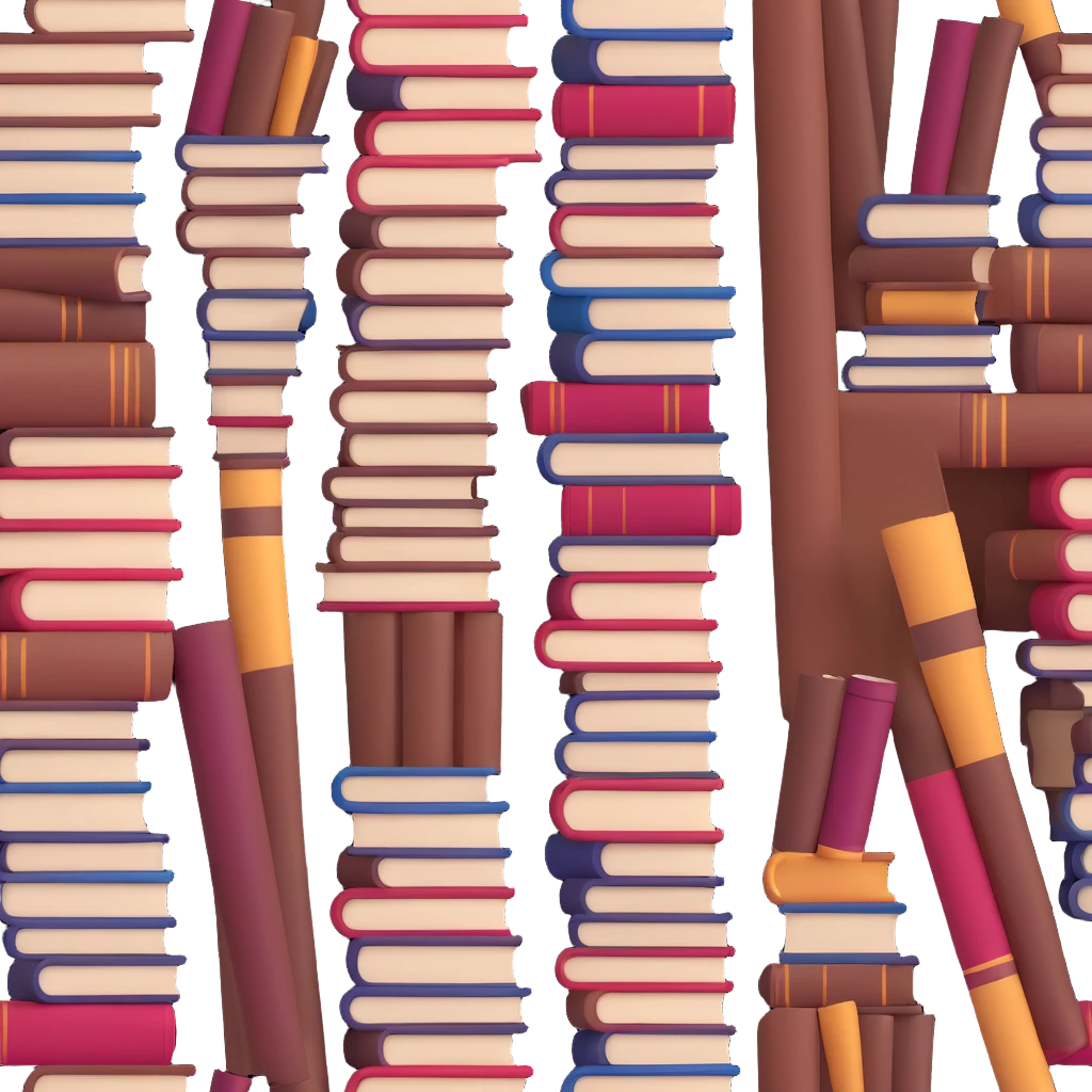 a huge pile of books emoji