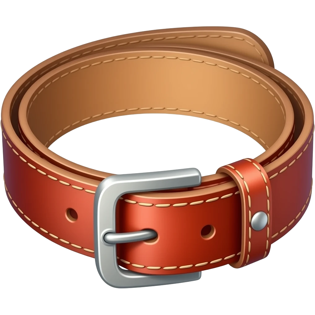 vibrant leather belt with stylish design emoji