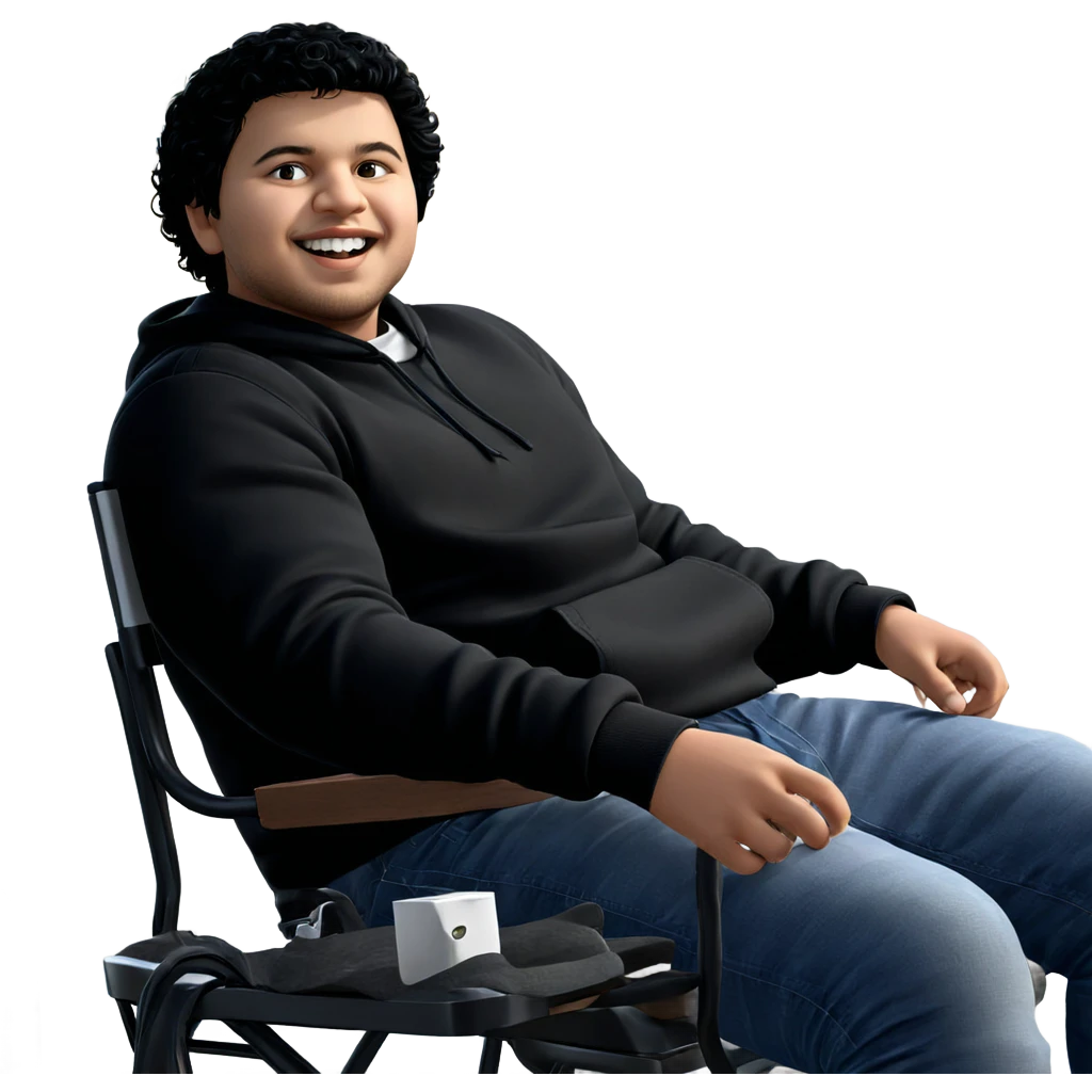 boy with black hair outdoors emoji