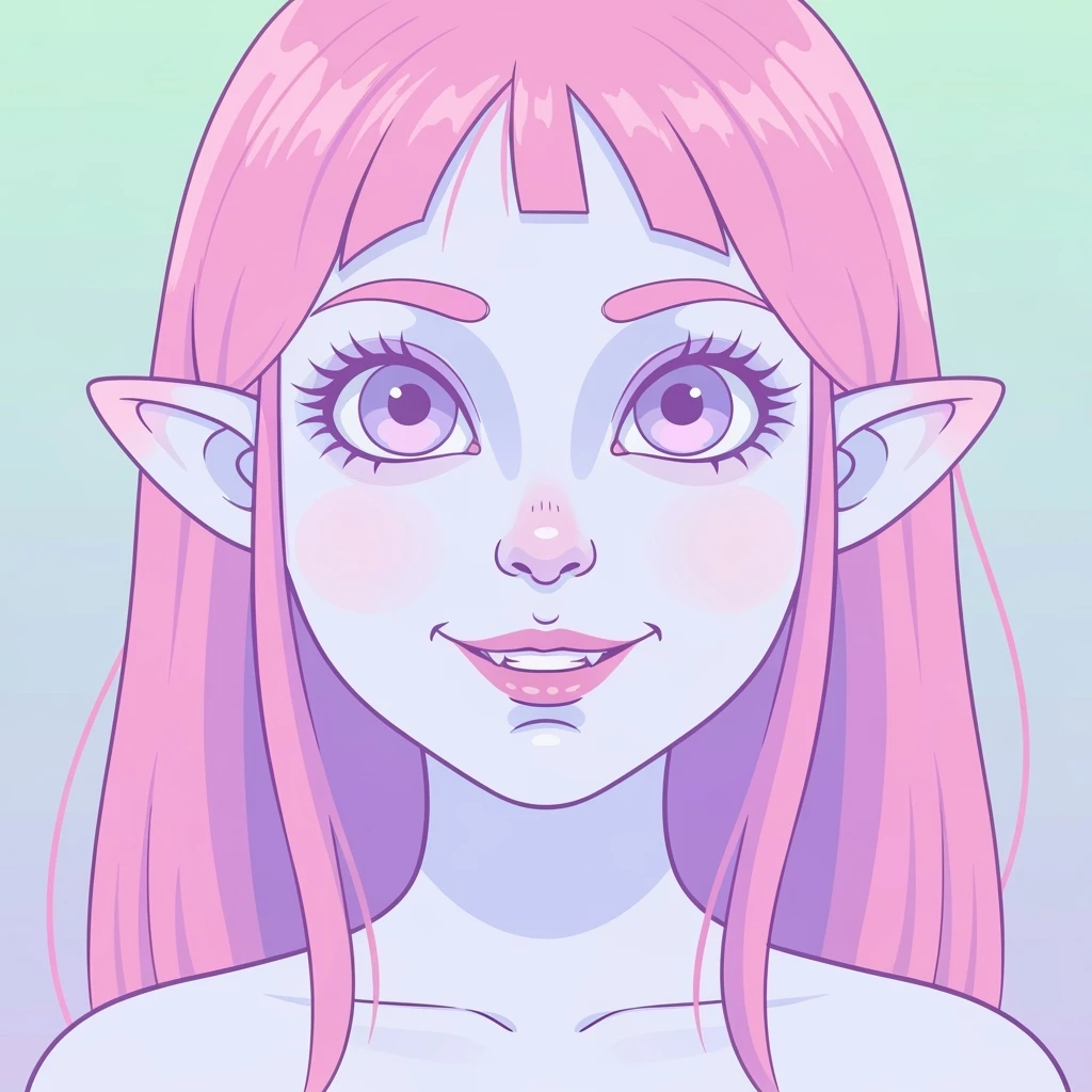pastel horror profile picture, cute, expressive, minimal, variation 3 emoji