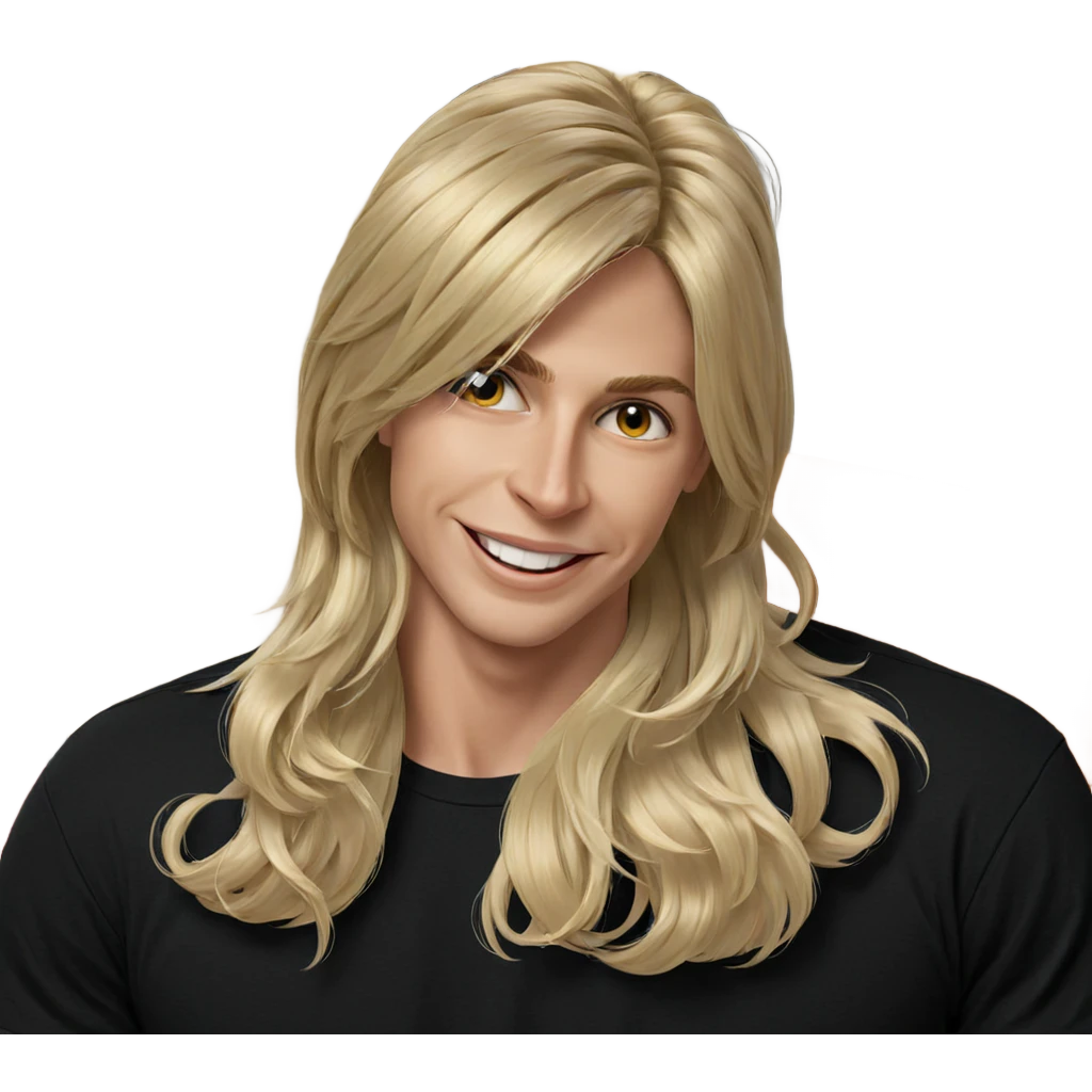 smiling blonde boy portrait emoji