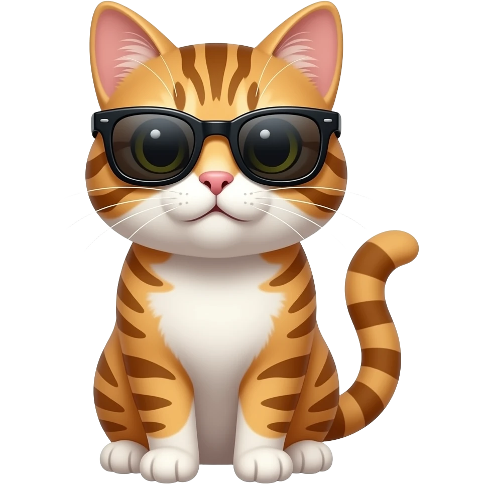 Cat wearing sunglasses emoji