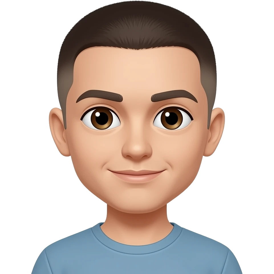 make hair into really short cropped style emoji