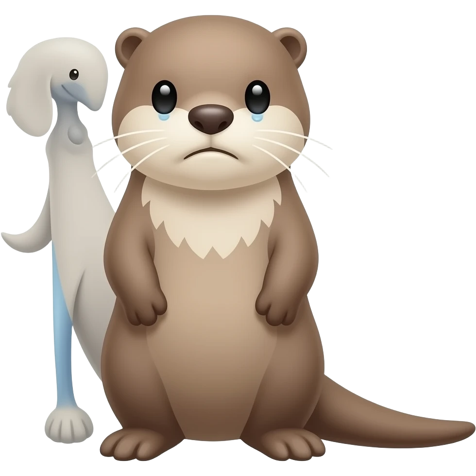 Sad otter emoji