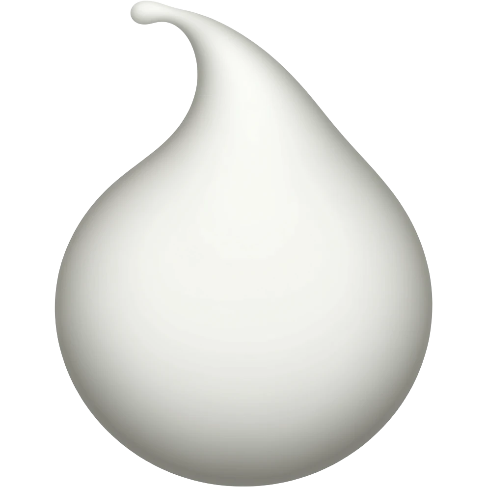 White liquid emoji
