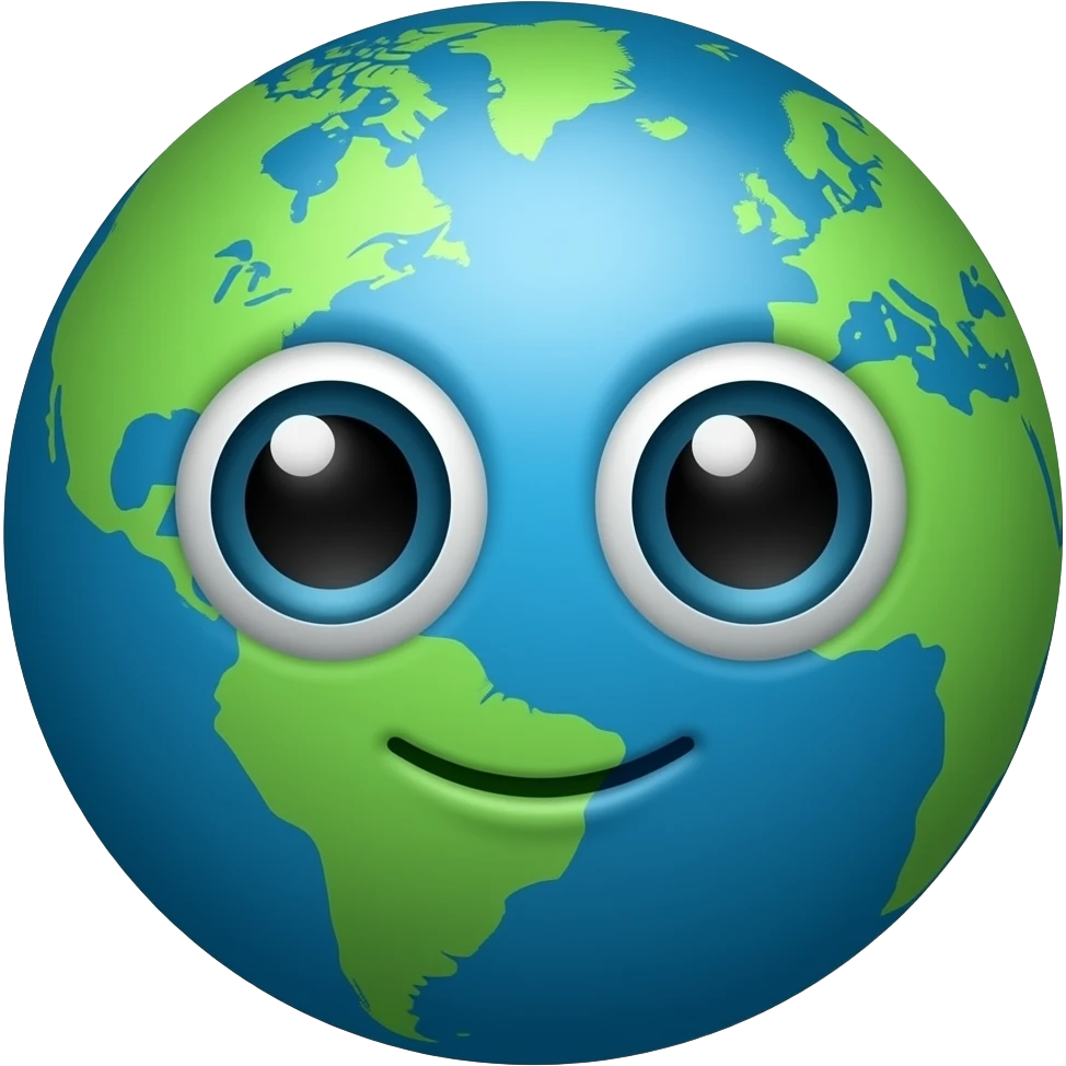 the world aliens in fun font emoji