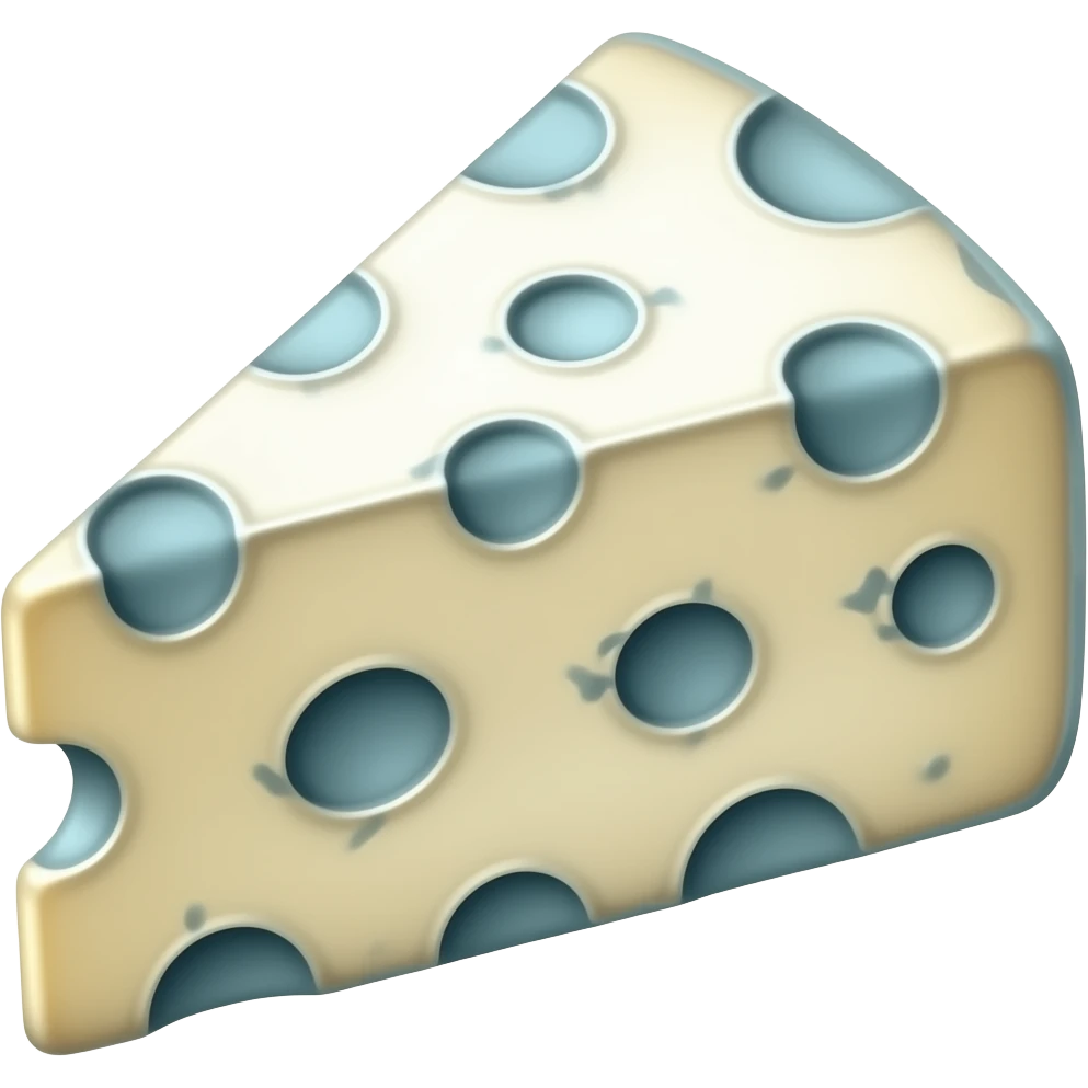 Blue moldy Cheese emoji