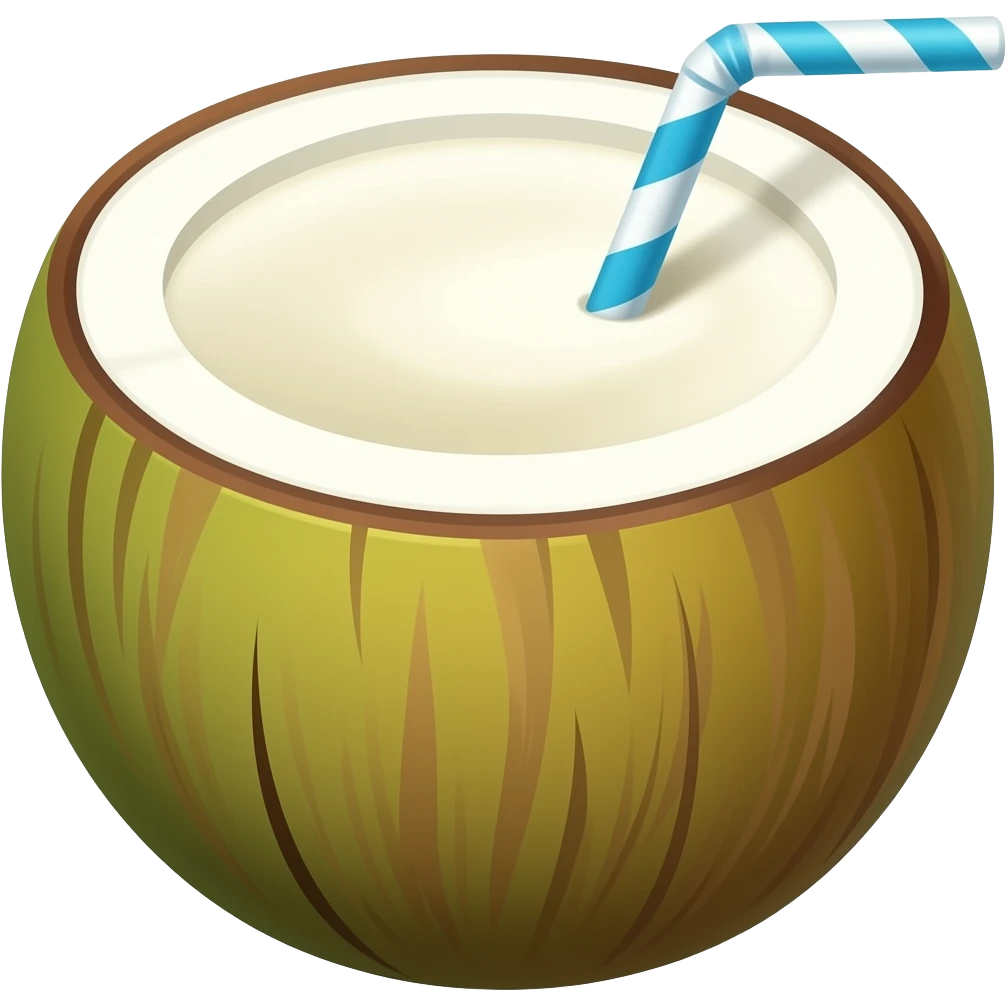 coconut drink emoji